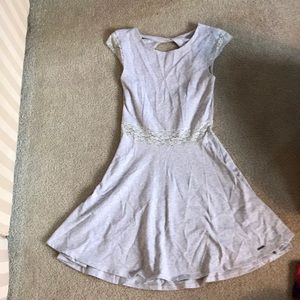 New Abercrombie kids grey skater dress
